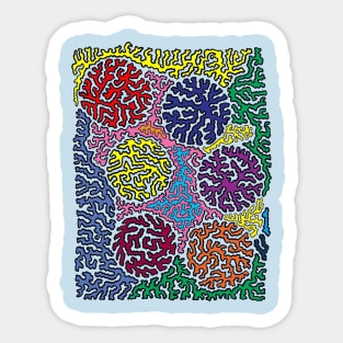 Abstract Circles Sticker